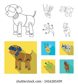 Isolated object of toy and science logo. Collection of toy and toy stock symbol for web.
