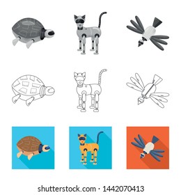 Isolated object of toy and science logo. Set of toy and toy vector icon for stock.