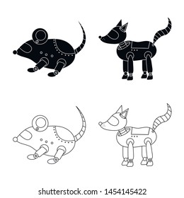 Isolated object of toy and science logo. Set of toy and toy stock vector illustration.