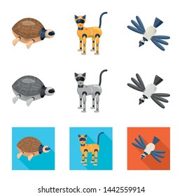 Isolated object of toy and science sign. Set of toy and toy vector icon for stock.