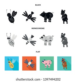 Isolated object  toy and science symbol. Collection  toy and toy vector icon for stock.