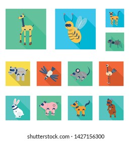 Isolated object of toy and science symbol. Collection of toy and toy stock vector illustration.