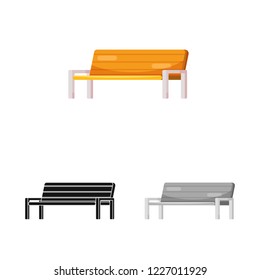 Isolated object of train and station sign. Set of train and ticket stock symbol for web.