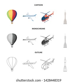 Isolated object of transport and object icon. Collection of transport and gliding vector icon for stock.