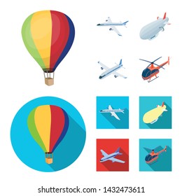 Isolated object of transport and object icon. Collection of transport and gliding vector icon for stock.