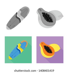 Isolated object of  and travel icon. Collection of  and traditional stock vector illustration.