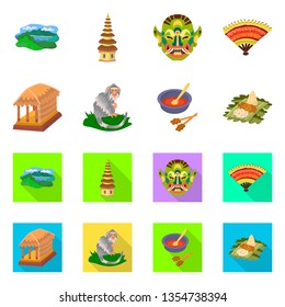 Isolated object of  and travel icon. Set of  and traditional vector icon for stock.