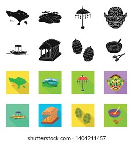 Isolated object of  and travel icon. Set of  and traditional stock vector illustration.