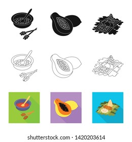Isolated object of  and travel icon. Set of  and traditional vector icon for stock.