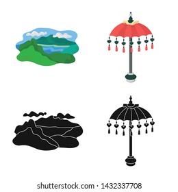 Isolated object of and travel icon. Set of and traditional vector icon for stock.
