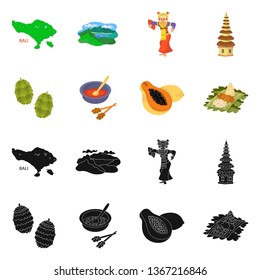Isolated object of  and travel logo. Set of  and traditional stock vector illustration.