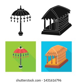 Isolated object of and travel sign. Set of and traditional stock vector illustration.