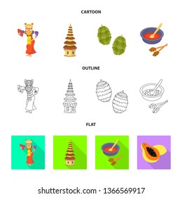 Isolated object of  and travel symbol. Set of  and traditional stock symbol for web.