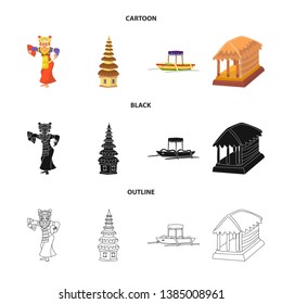 Isolated object of  and travel symbol. Set of  and traditional vector icon for stock.