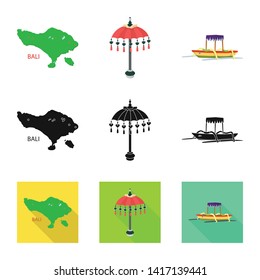 Isolated object of  and travel symbol. Set of  and traditional stock symbol for web.