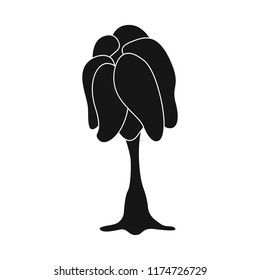 Isolated object of tree and nature icon. Collection of tree and crown vector icon for stock.