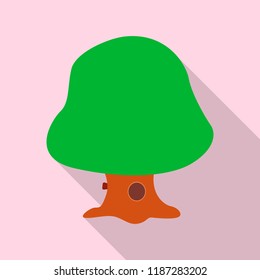 Isolated object of tree and nature icon. Collection of tree and crown stock vector illustration.