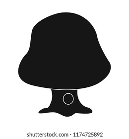 Isolated object of tree and nature symbol. Collection of tree and crown stock symbol for web.