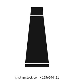 Isolated object of tube and cream icon. Web element of tube and container stock vector illustration.