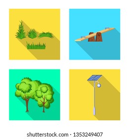 Isolated object of urban and street logo. Collection of urban and relaxation vector icon for stock.