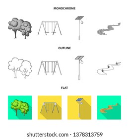 Isolated object of urban and street logo. Collection of urban and relaxation vector icon for stock.
