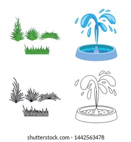 Isolated object of urban and street sign. Collection of urban and relaxation vector icon for stock.