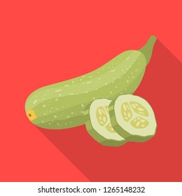 Isolated object of vegetable and fruit logo. Collection of vegetable and vegetarian vector icon for stock.