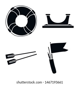Isolated object of vintage attributes icon. Set of attributes and sea stock symbol for web.