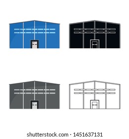 Isolated object of warehouse and distribution icon. Set of warehouse and business stock vector illustration.