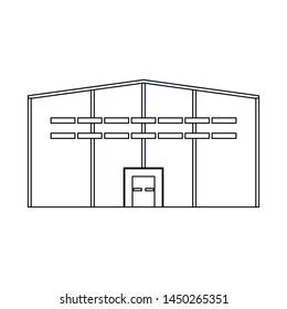 Isolated object of warehouse and distribution symbol. Set of warehouse and business stock symbol for web.