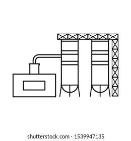 Isolated object of warehouse and garage icon. Web element of warehouse and storage stock vector illustration.