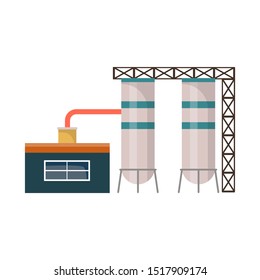 Isolated object of warehouse and garage logo. Web element of warehouse and storage stock vector illustration.