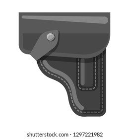 Isolated object of weapon and gun sign. Collection of weapon and army vector icon for stock.