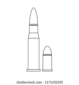 Isolated object of weapon and gun symbol. Set of weapon and army stock vector illustration.