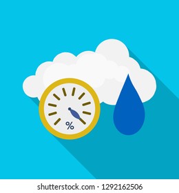 Isolated object of weather and climate sign. Set of weather and cloud stock vector illustration.