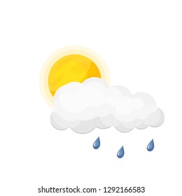 Isolated object of weather and climate symbol. Set of weather and cloud stock symbol for web.
