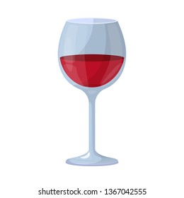 Isolated object of wine and red sign. Set of wine and wineglass vector icon for stock.