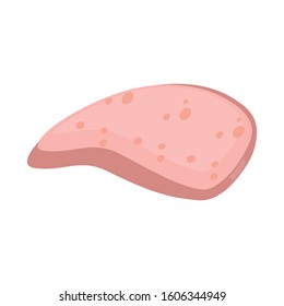 Isolated object of wurst and sausage sign. Web element of wurst and meal Stock symbol for web.