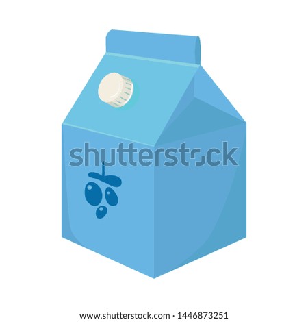 Isolated object of yogurt and packaging sign. Set of yogurt and milk vector icon for stock.