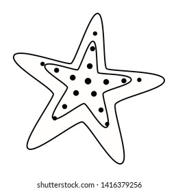 Isolated ocean sea star design
