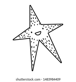Diseño de estrellas del mar aislado
