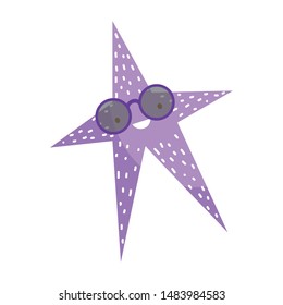 Isolated ocean sea star design