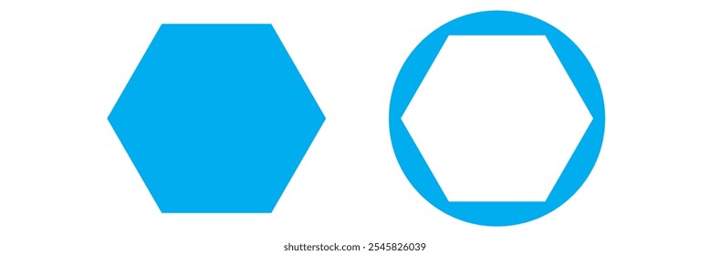 Contorno de octágono aislado. Marco de madera viejo vacío. 333