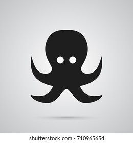 Isolated Octopus Icon Symbol On Clean Background. Vector Devilfish Element In Trendy Style.