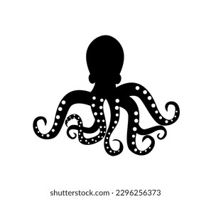 Isolated octopus on white background