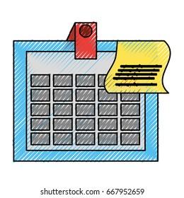 isolated office calendar