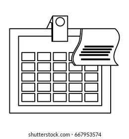 isolated office calendar