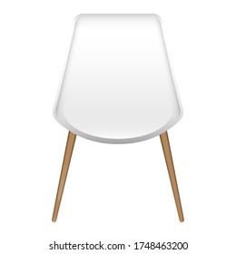 Isolated office chair. Office equipment - Vector illustration