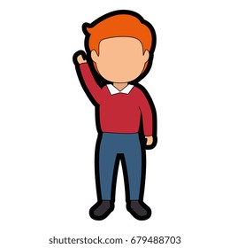 isolated office man standing