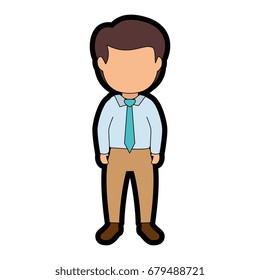 isolated office man standing